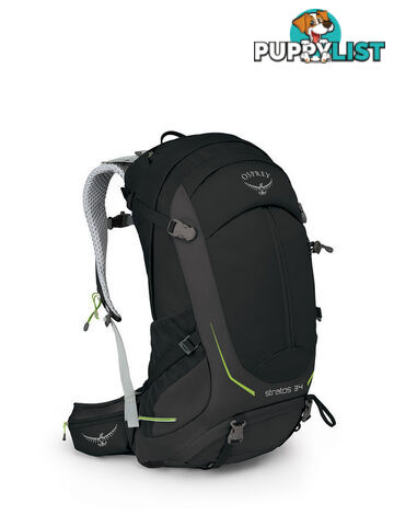 Osprey Stratos 34L Mens Hiking Daypack - Black - OSP0609-Black