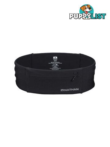 Nathan The Zipster Training Waist Belt - Black - XS - NS7702-0251-31