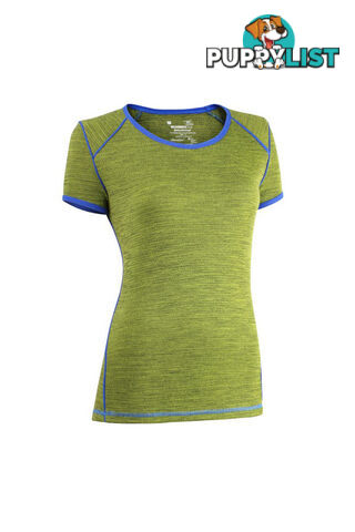 Wilderness Wear MerinoFusion Light 160 Womens Short Sleeve Merino Tee - Fusion Glacier - 14 - U809-4811-14