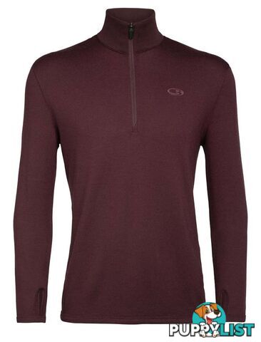 Icebreaker Merino Original LS Half Zip Mens Pullover Top - Redwood - XXL - 100871632XXL