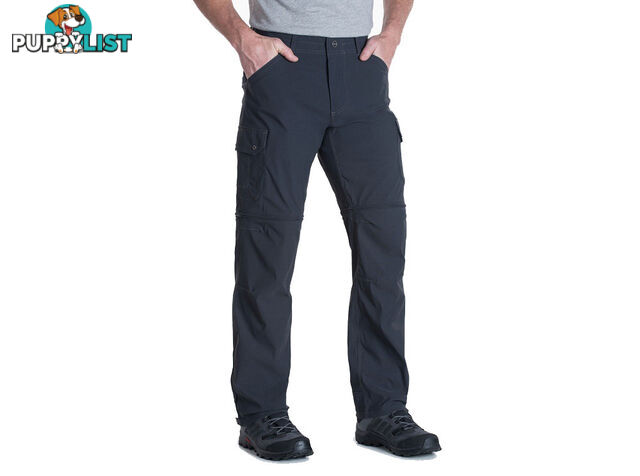 KUHL Renegade Cargo Convertible Mens Pant - 32L - Koal - 36 - KUH00093-Koal-36