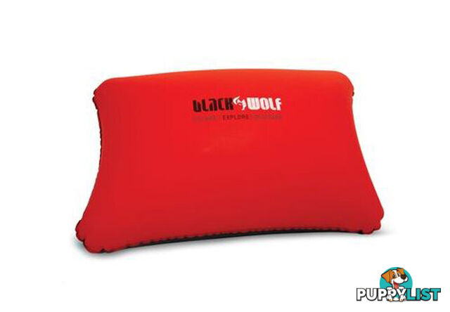 Black Wolf Comfort Pillow - Standard - True Red - W0042