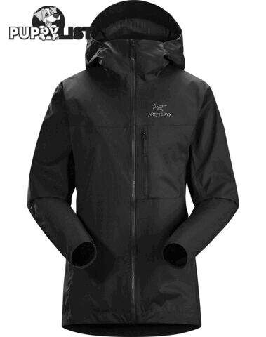 Arcteryx Squamish Womens Windproof Outdoor Hoody - Black - S - 73632-S