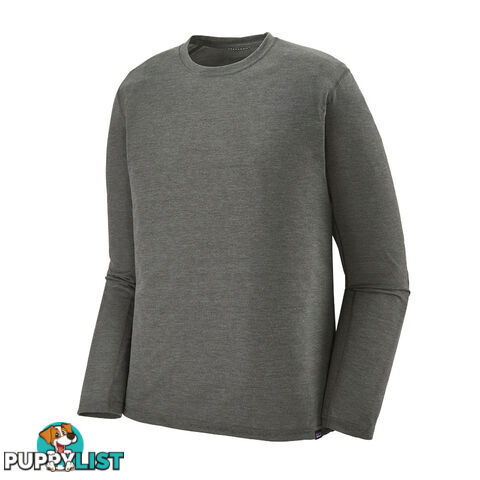 Patagonia Capilene Cool Trail Mens Long Sleeve Performance T-Shirt - Forge Grey - S - 24486-FGE-S