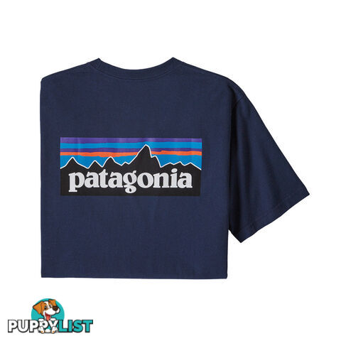 Patagonia P-6 Logo Responsibili-Tee Mens T-Shirt - Classic Navy - S - 38504-CNY-S