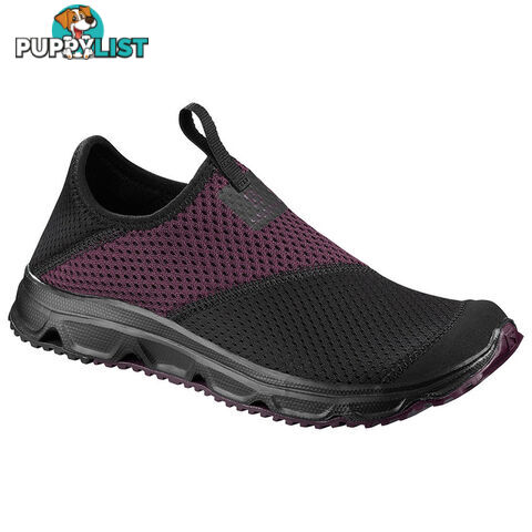 Salomon RX Moc 4.0 Womens Everyday Shoes - Black/Black/Potent Purple - 9 US - 406741-075