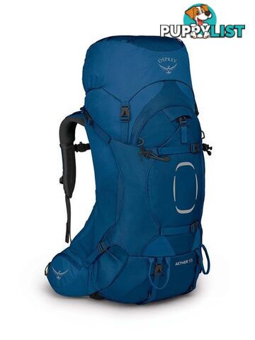 Osprey Aether 55 Mens Hiking Backpack - Deep Water Blue - L/XL - OSP0884-DeepWater-L-XL