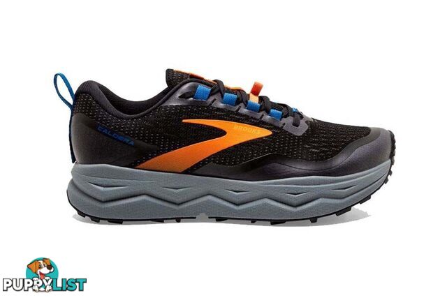 Brooks Caldera 5 Mens Trail Running Shoes - Black/Orange/Blue - 13US - 1103541D-041-13