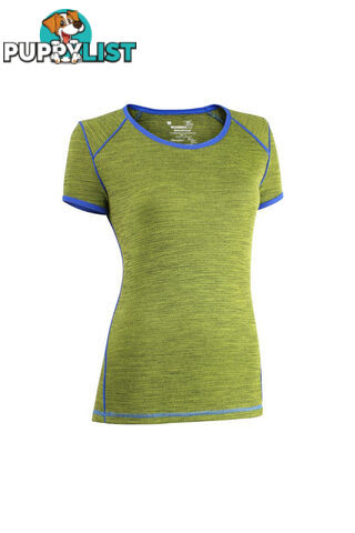 Wilderness Wear MerinoFusion Light 160 Womens Short Sleeve Merino Tee - Fusion Glacier - 10 - U809-4811-10