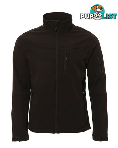 XTM Softshell Mens Windproof Jacket - Black - 2Xl - NM009-BLK-2XL