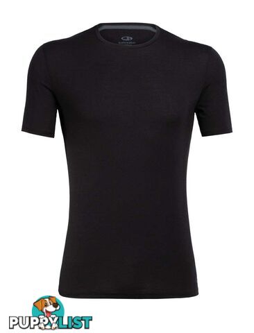 Icebreaker Merino Anatomica SS Crewe Mens T-Shirt - Black - M - 103033001M