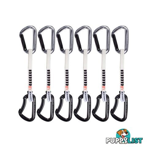 Mammut Nordwand Key Lock Quickdraws - Silver/Black - 15cm - 6 Pack - 2040-01722-31261-15