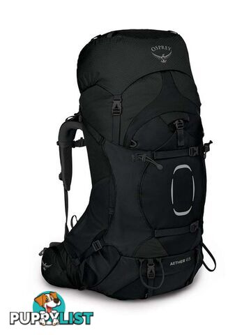 Osprey Aether 65 Mens Hiking Backpack - Black - S/M - OSP0883-Black-S-M