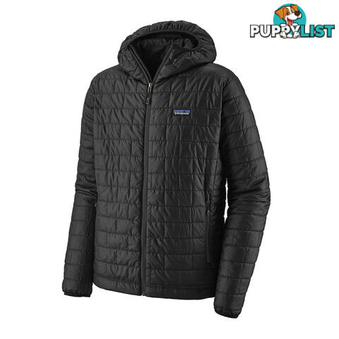 Patagonia Nano Puff Mens Insulated Hoody - Black - L - 84222-BLK-L