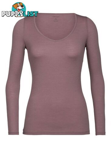 Icebreaker Merino Siren LS Sweetheart Womens Top - SUEDE - XS - 103194633XS