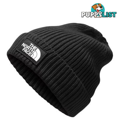 The North Face TNF Logo Box Cuffed Beanie - Regular - Black - NF0A3FJXJK3-R