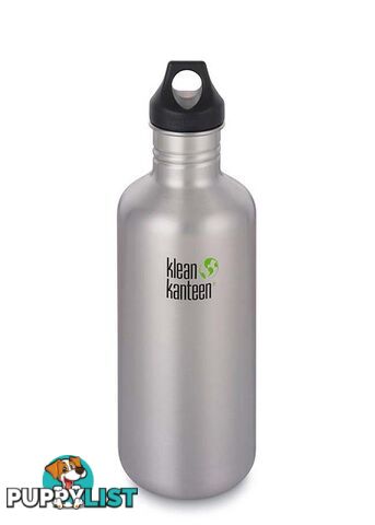 Klean Kanteen 40oz Classic Loop Cap Water Bottle 1.2L - Stainless - XK1003095