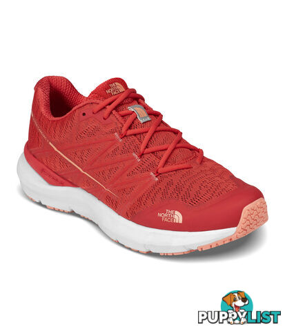 The North Face Womens Ultra Cardiac II Trail Running Shoes - Juicyrd/Dsrflor - 6 - NF0A2VUW2RA-06F