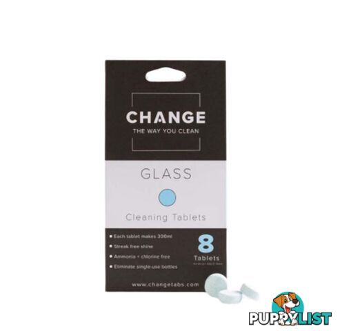 Change Glass Cleaning Tablets - 8 Pack - GC8P002