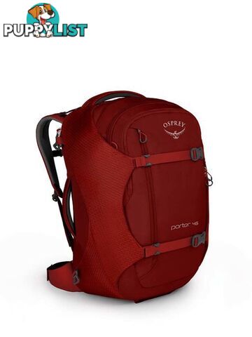 Osprey Porter 46L Lightweight Travel Backpack - Diablo Red - OSP0667-DiabloRed