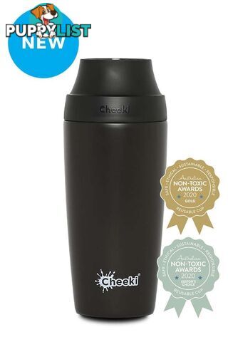 Cheeki Reusable Insulated Coffee Mug - 450ml - Chocolate - OCM450CH1