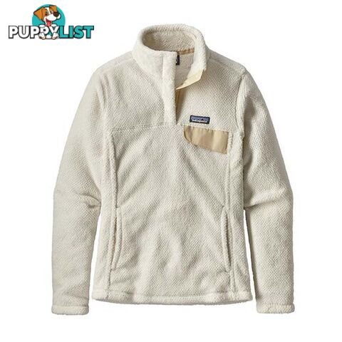 Patagonia Re-Tool Snap-T Fleece Pullover Womens Fleece Jacket - Raw Linen - White X-Dye - M - 25443-RWX-M