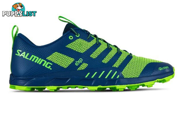 Salming OT Comp Mens Trail Running Shoes - Poseidon Blue/Safety Yellow - US9.5 - 1289053-0409-4313