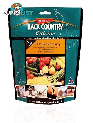 Back Country Freeze Dried Food Classic Beef Curry - Small - BC404