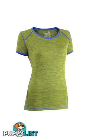 Wilderness Wear MerinoFusion Light 160 Womens Short Sleeve Merino Tee - Fusion Glacier - 12 - U809-4811-12