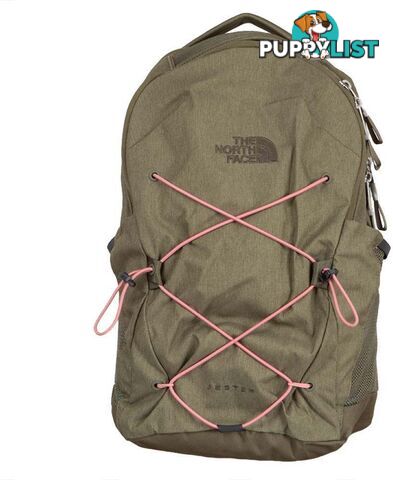 The North Face Jester Womens Backpack - Burnt Olive Green/Heather Mauve Glow - NF0A3VXGPQ1