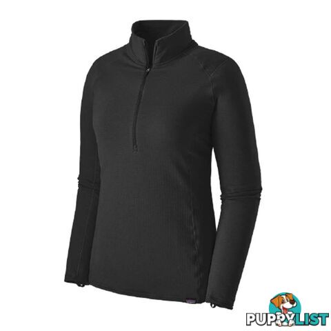 Patagonia Capilene Thermal Weight Zip-Neck Womens Top - Black - S - 43662-BLK-S