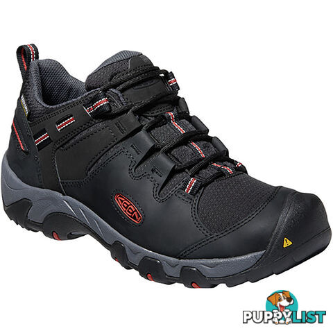 Keen Steens Mens Waterproof Hiking Shoes - Black Bossa Nova - US 8 - 1022330-8