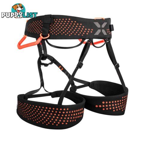 Mammut Nordwand Unisex Climbing Harness - Black/Vibrant Orange - S - 2020-00980-00533-111