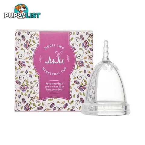 JuJu Menstrual Cup - Clear - Model 2 - M2-C