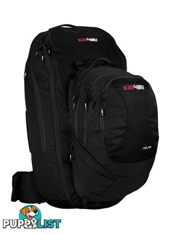 Black Wolf Helan 75 Womens Travel Backpack - Jet Black - W0100-JetBlack