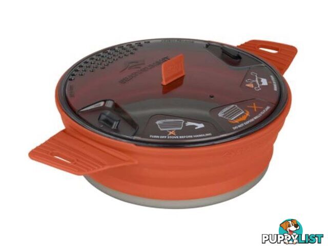 Sea To Summit X-Pot Collapsible Pot/Bowl - 1.4 Litre - Rust - AXPOT1.4RU