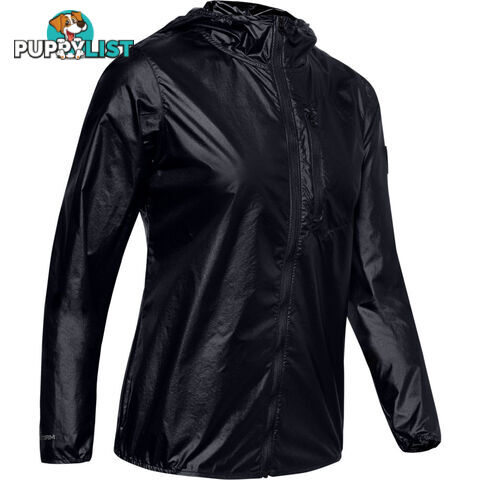 Under Armour OD Impasse Wind Womens Running Jacket - Black - MD - 1350955-001-MD