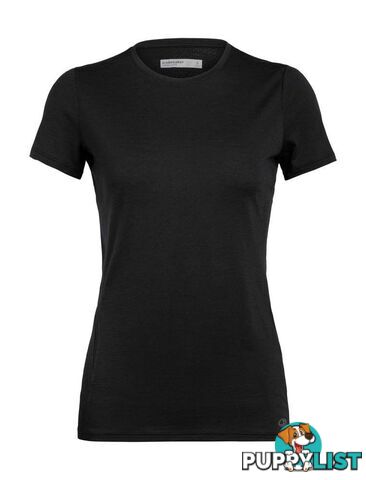 Icebreaker Cool-Lite Amplify SS Low Womens Crewe - Black - XL - 104765010XL