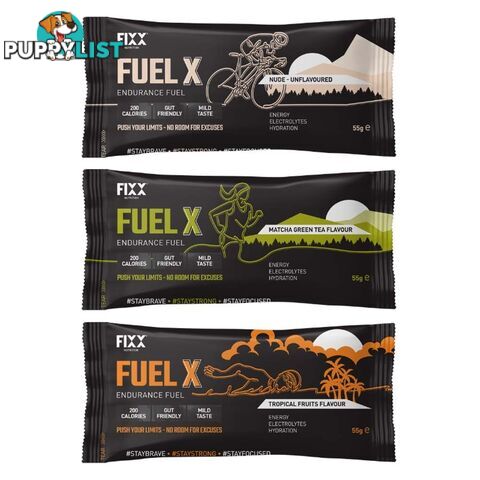 Fixx Nutrition Fuel X Endurance Fuel - 55g Sachet - FXFXBX55