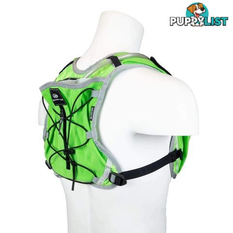 Orange Mud Gear Running Vest Pro - Lime Green w/ 1L Bladder - GVPRO-GRN-1