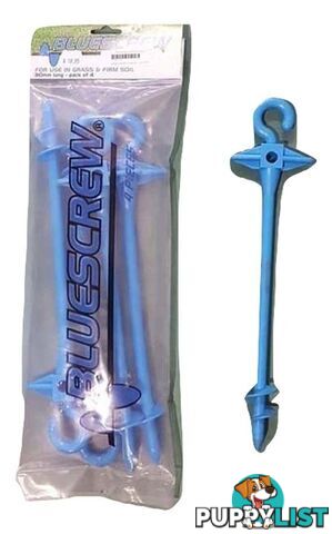 BlueScrew Ground Anchor Small - 4 Pce - OSABlue-S