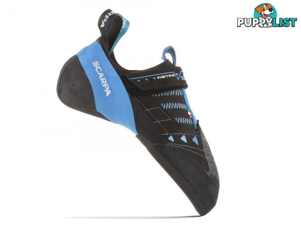 Scarpa Instinct VSR Mens Climbing Shoes - Black-Azur - EU46 / US12 - SCA20047-46