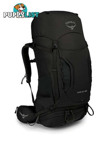 Osprey Kestrel 68L Mens Hiking Backpack - Black - S/M - OSP0904-Black-SM