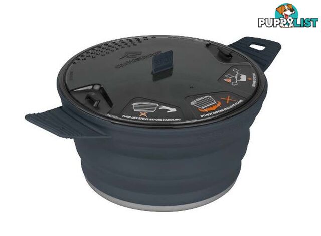 Sea To Summit X-Pot Collapsible Pot/Bowl - 2.8 Litre - Charcoal - AXPOT2.8CH