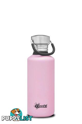 Cheeki Stainless Steel Classic Water Bottle - 500ml - Pink - CB500PK1