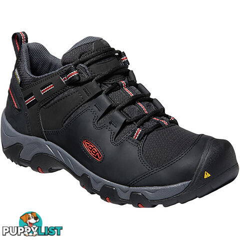 Keen Steens Mens Waterproof Hiking Shoes - Black Bossa Nova - US 13 - 1022330-13