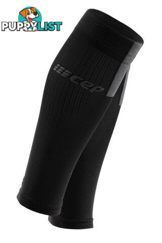 CEP 3.0 Mens Compression Calf Sleeves - Black/Dark Grey - IV - WS50VX3