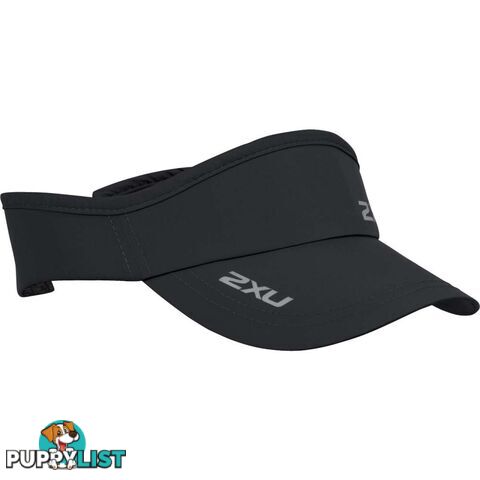 2XU Run Visor - Black/Black - UQ5686f-BLK-BLK