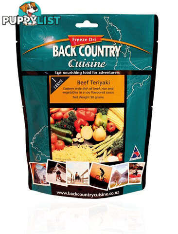 Back Country Cuisine Freeze Dried Meal - Beef Teriyaki - Small - BC406