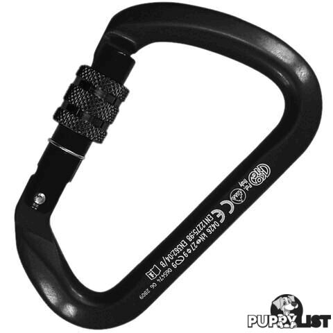 Kong 737B Big D Screw Gate - Black - kon07371